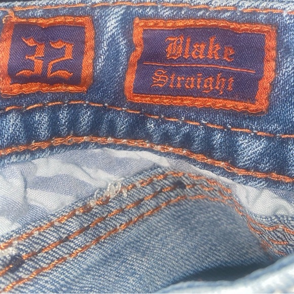 Rock Revival Blake Straight Leg Jeans Men’s Size 32 - Picture 9 of 11